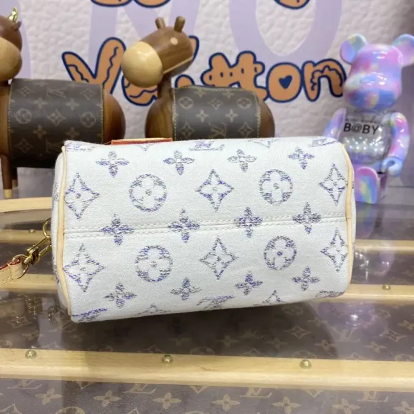 Louis Vuitton Speedy Bandouliere 20 White Grey - Image 6