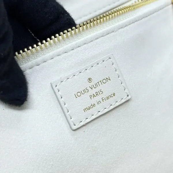 Louis Vuitton Neverfull MM White Orange - Image 6