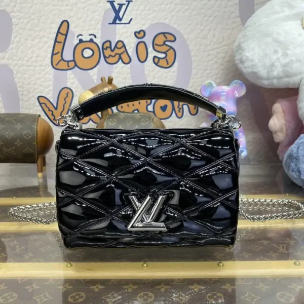 Louis Vuitton Go-14 Black Patent