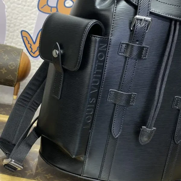 Louis Vuitton Christopher Backpack Black - Image 3