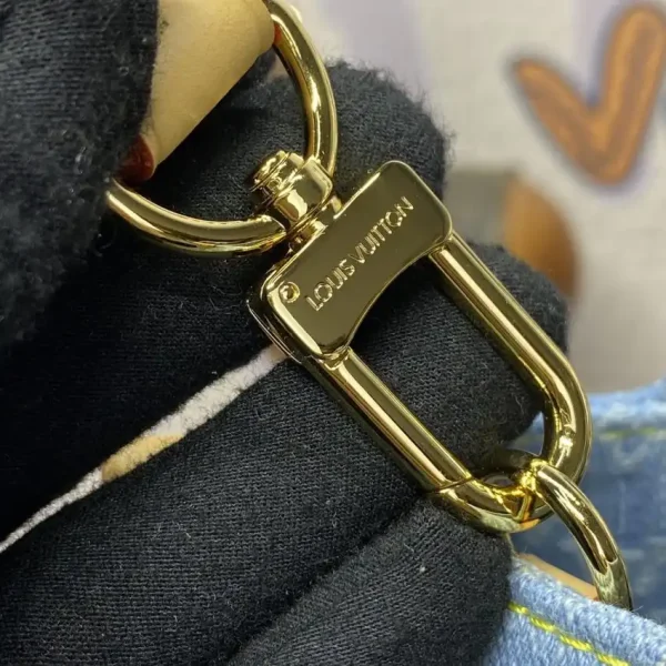 LV OnTheGo White Denim - Image 9