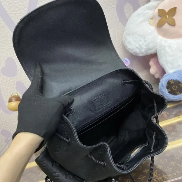 Louis Vuitton Christopher Backpack Full Black - Image 3