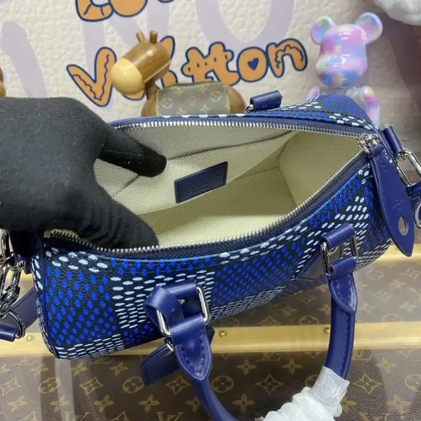Louis Vuitton Speedy Bandouliere 25 Blue Grid - Image 2