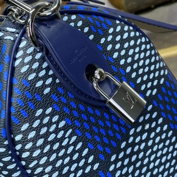Louis Vuitton Speedy Bandouliere 25 Blue Grid - Image 7