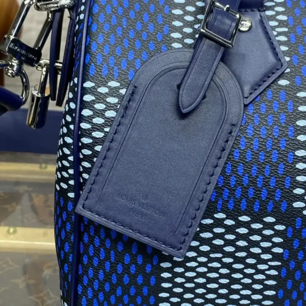 Louis Vuitton Speedy Bandouliere 25 Blue Grid - Image 9