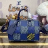 Louis Vuitton Speedy Bandouliere 25 Blue Grid