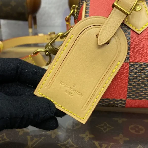 Louis Vuitton Speedy 18 Red Grid - Image 9