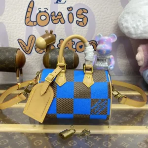 Louis Vuitton Speedy 18 Blue Grid