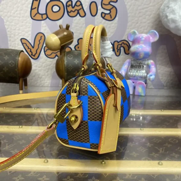 Louis Vuitton Speedy 18 Blue Grid - Image 8