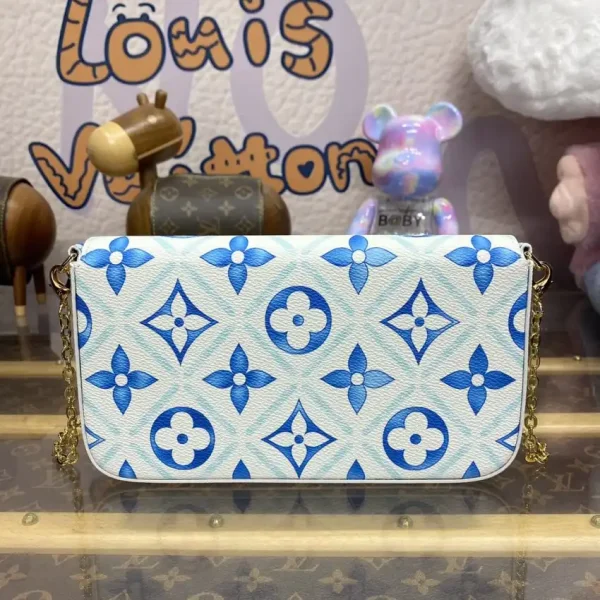 Louis Vuitton Félicie Pochette Blue Pink - Image 2