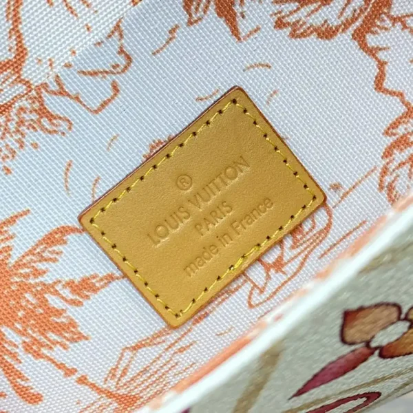 Louis Vuitton Félicie Pochette White Orange Flowers - Image 2
