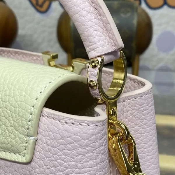 Loius Vuitton Capucines Pink Beige - Image 8
