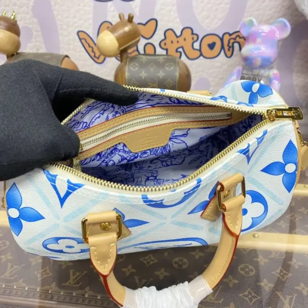 Louis Vuitton Speedy Bandouliere 25 Blue-White - Image 6