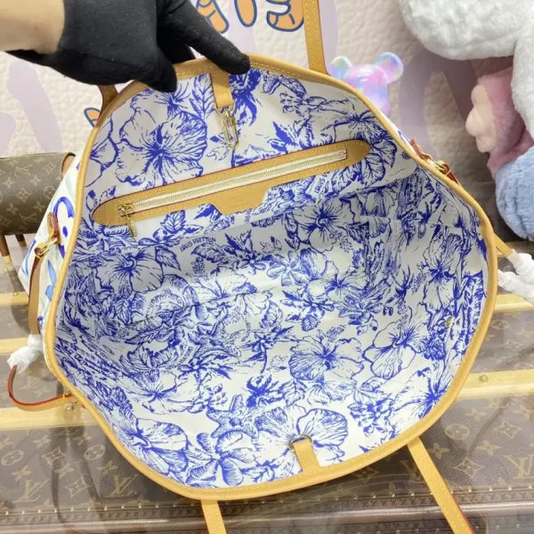 Louis Vuitton Neverfull MM Bue - Image 7