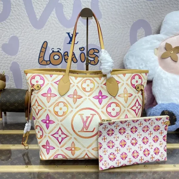 Louis Vuitton Neverfull MM Orange - Image 8