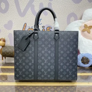 Louis Vuitton Sac Plat Black Large