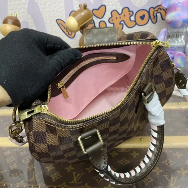 Louis Vuitton Speedy 18 Brown Grid - Image 5