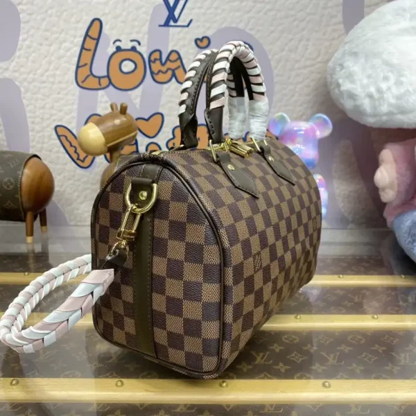 Louis Vuitton Speedy 18 Brown Grid - Image 6