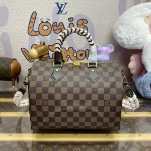 Louis Vuitton Speedy  Bandouliere 25 Brown Grid