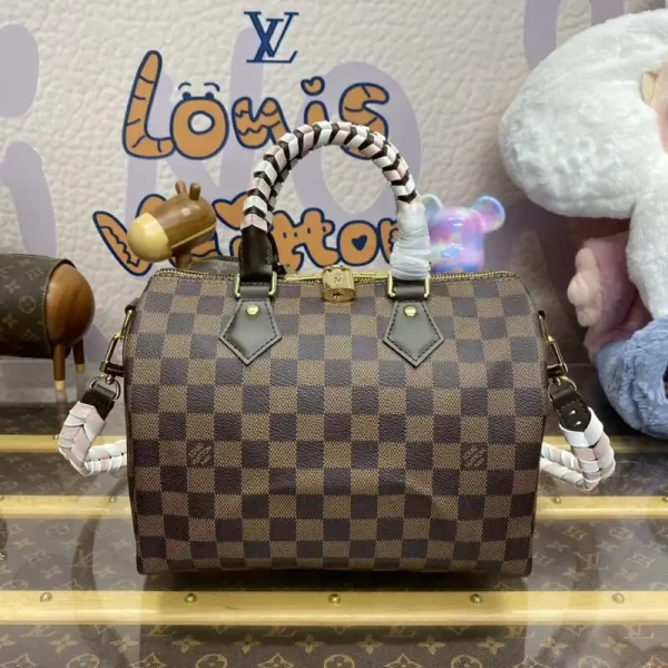 Louis Vuitton Speedy  Bandouliere 25 Brown Grid