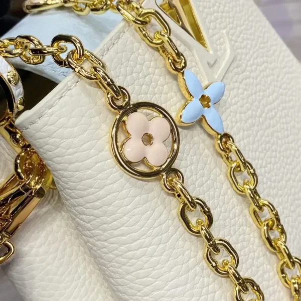 Loius Vuitton Capucines Beige Blue - Image 9