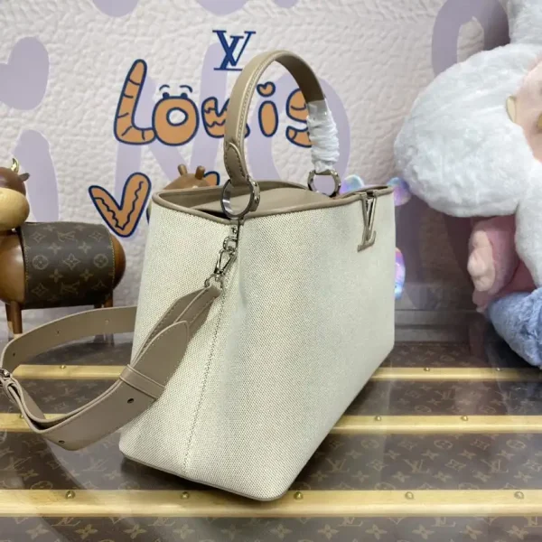 Loius Vuitton Capucines Beige Silk - Image 2
