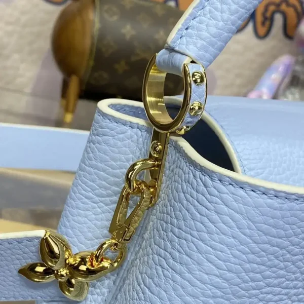 Loius Vuitton Capucines Light Blue - Image 5