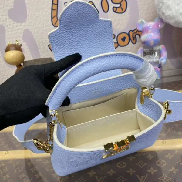 Loius Vuitton Capucines Light Blue - Image 7