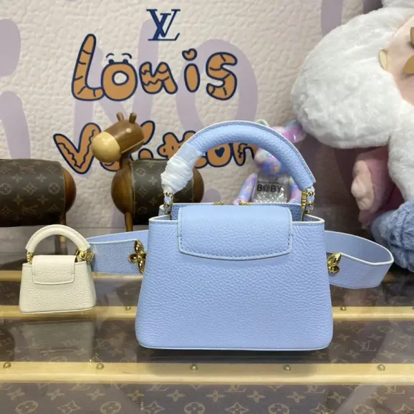 Loius Vuitton Capucines Light Blue - Image 8