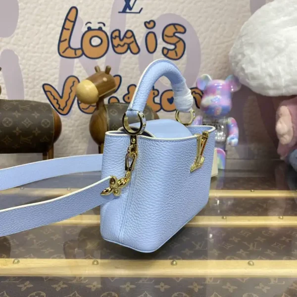 Loius Vuitton Capucines Light Blue - Image 9