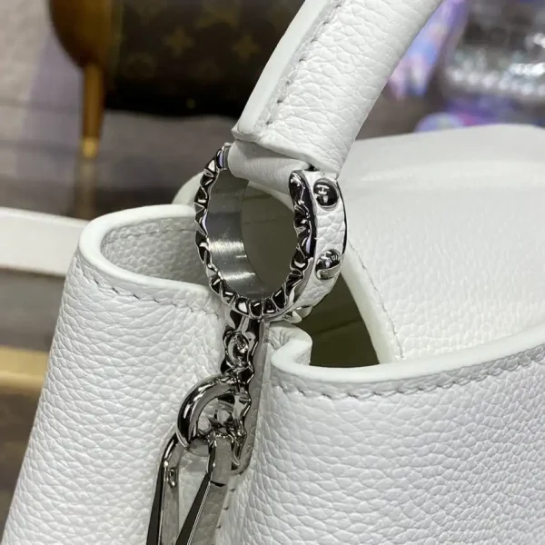 Loius Vuitton Capucines East West White - Image 5