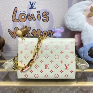 Louis Vuitton Coussin White Orange