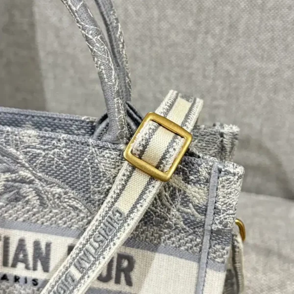Dior Tote Book Mini Grey Tiger - Image 6