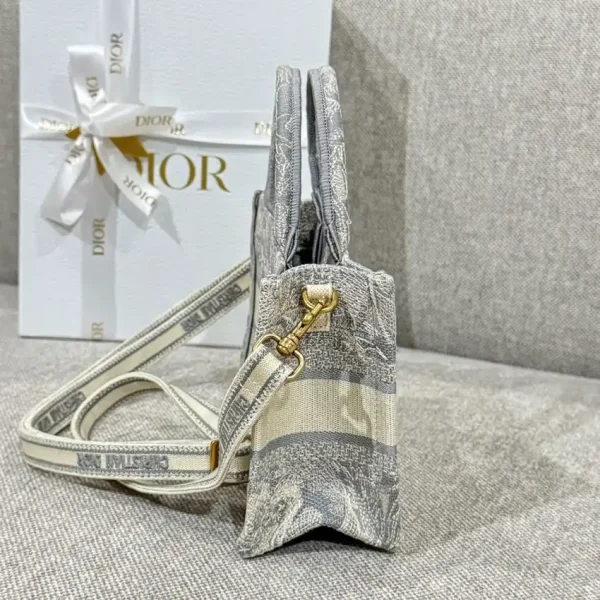 Dior Tote Book Mini Grey Tiger - Image 8