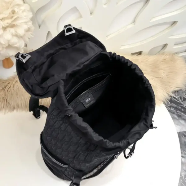 Dior 8 Backpack with Flap Black - Image 2
