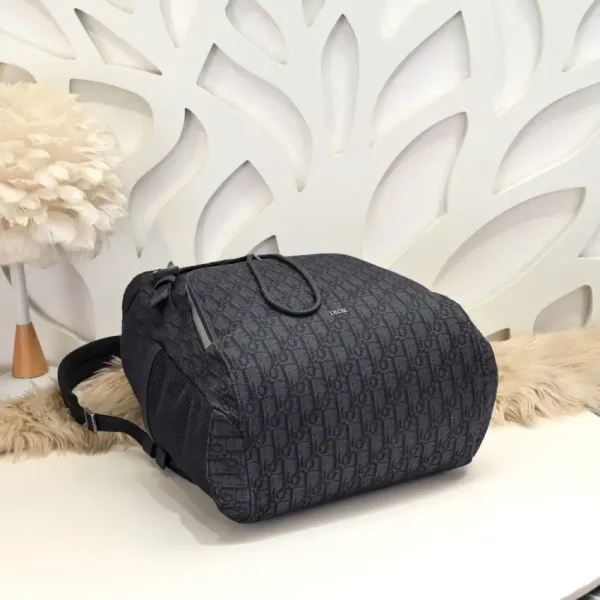 Dior 8 Backpack with Flap Black - Image 4