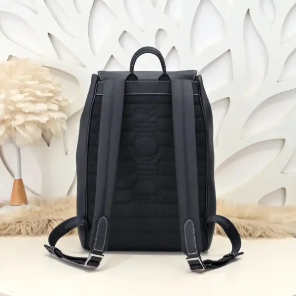 Dior Saddle Backpack Black With Flap - Image 2