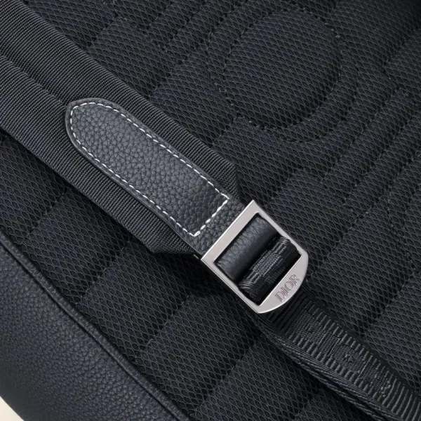 Dior Saddle Backpack Black With Flap - Image 4