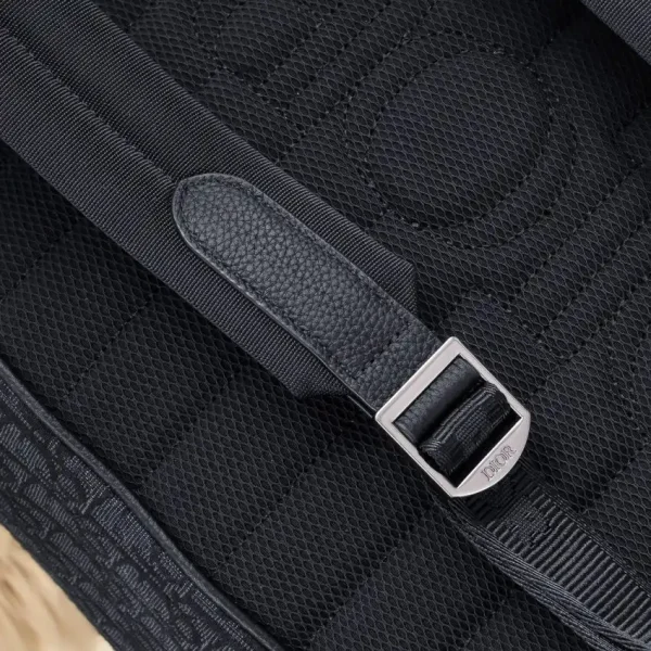 Dior Saddle Backpack with Flap Black - Image 4