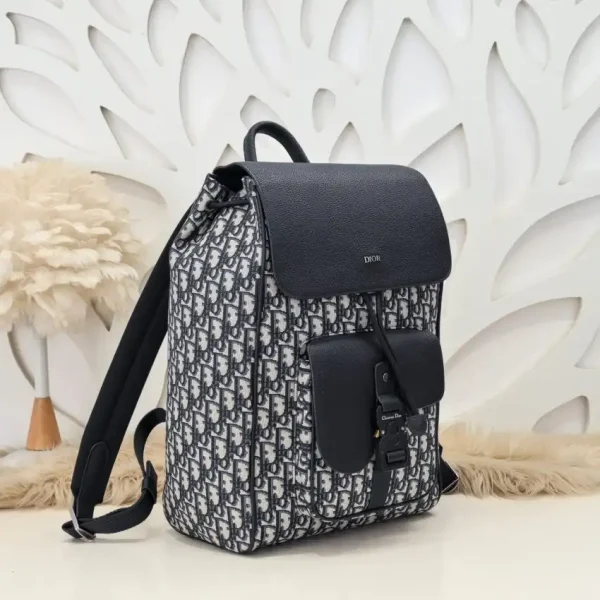 Dior Saddle Backpack with Flap Classic - Image 7