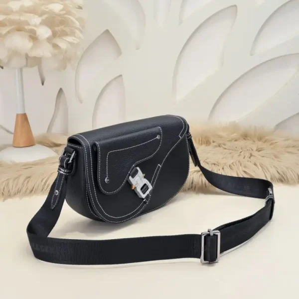Dior Saddle Messenger Black - Image 4