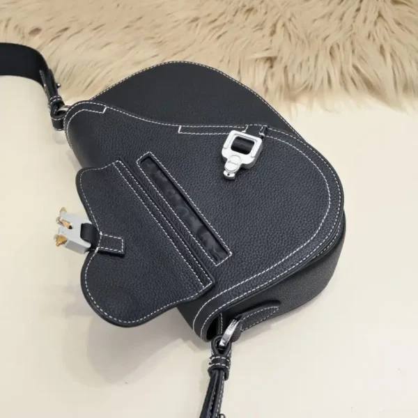 Dior Saddle Messenger Black - Image 6