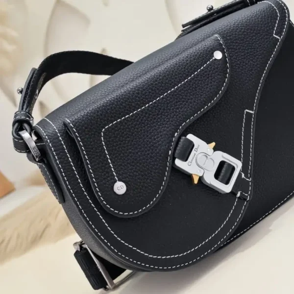 Dior Saddle Messenger Black - Image 7