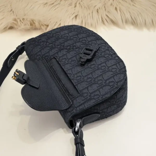 Dior Saddle Messenger  Black Classic - Image 3