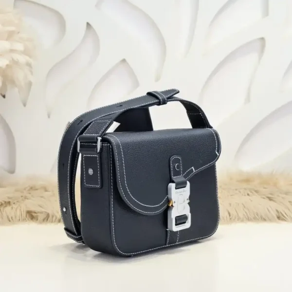 Dior Saddle Messenger Bag Black - Image 6