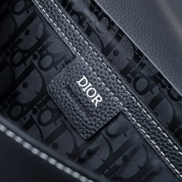 Dior Saddle Messenger Bag Black - Image 8
