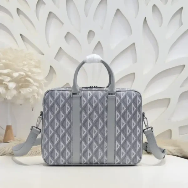 Dior Zipped Briefcase White - Image 2