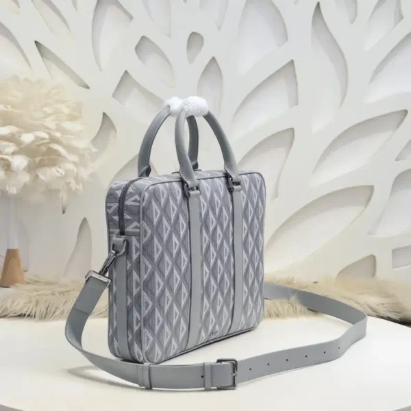Dior Zipped Briefcase White - Image 7