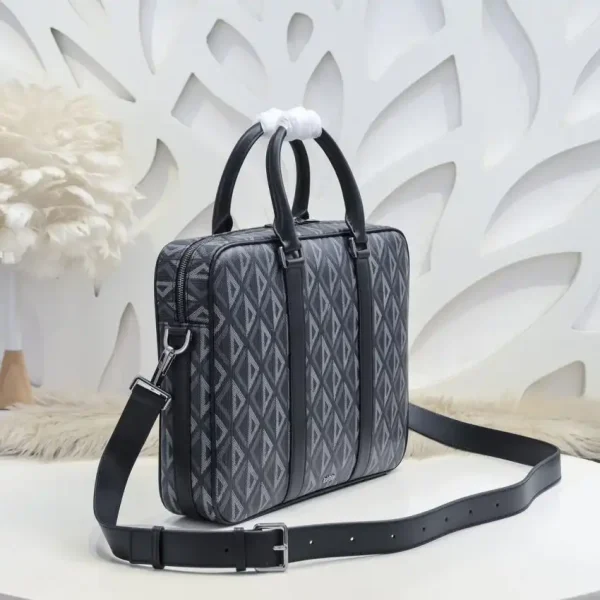 Dior Zipped Briefcase Grey - Image 7