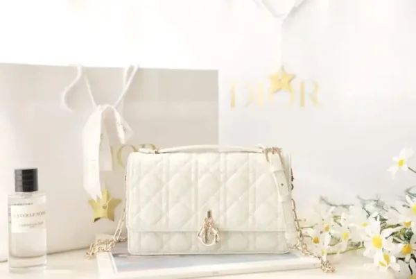 My Dior Top Handle Bag White